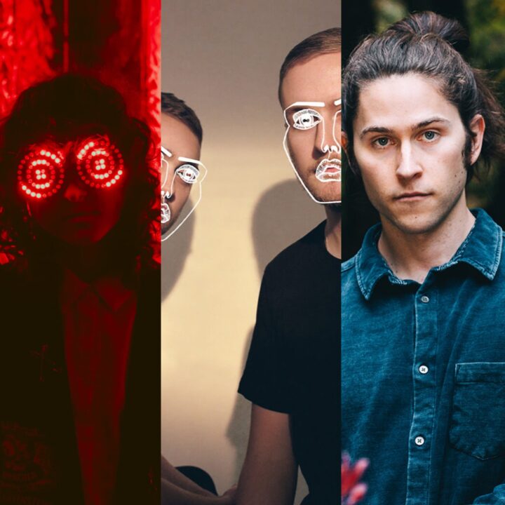 MP3 SELECTS Ft. REZZ< Disclosure and Big Wild in collage from left to right.