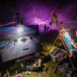 Are display at Music Festival 2023 featuring 2 canvases